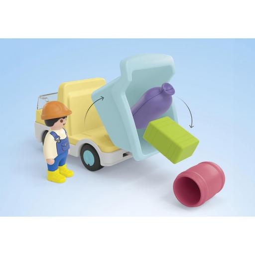 PLAYMOBIL 71686  JUNIOR:  CAMION DE OBRAS CON GARAJE [3]