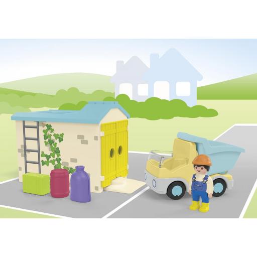 PLAYMOBIL 71686  JUNIOR:  CAMION DE OBRAS CON GARAJE [5]