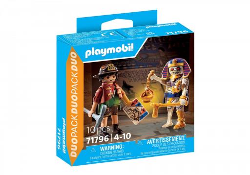 PLAYMOBIL 71796 DUO PACK CAZADOR CON TESORO Y MOMIA