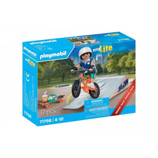 PLAYMOBIL 71798 SKATEBOARD CON RAMPA