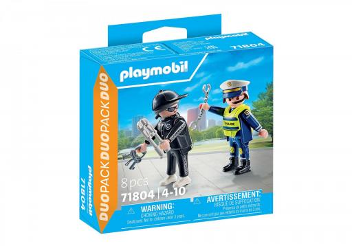 PLAYMOBIL 71804 DUO PACK POLICIA Y LADRON