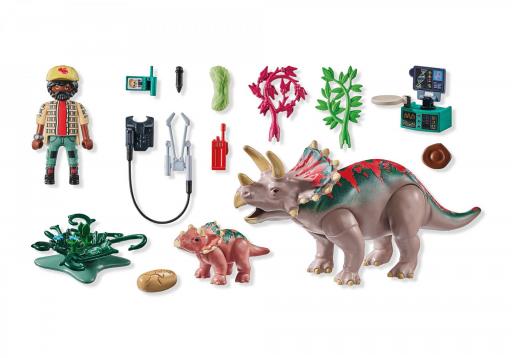 PLAYMOBIL 71821 FAMILIA DE TRICERATOPS [1]