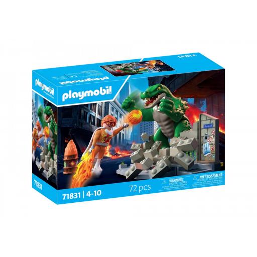 PLAYMOBIL 71831 HEROE BATALLA CONTRA LAGARTO