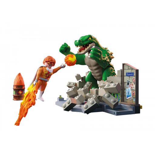 PLAYMOBIL 71831 HEROE BATALLA CONTRA LAGARTO [1]