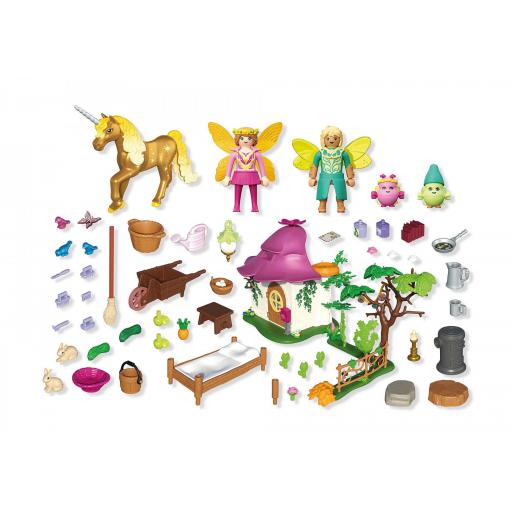PLAYMOBIL 71838 CASA DE HADAS CON UNICORNIO DORADO [7]