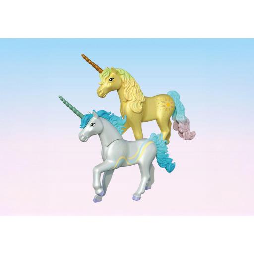 PLAYMOBIL 71840  COLECCIONABLE UNICORNIO RAINBOW FLOWER CON HADA [3]