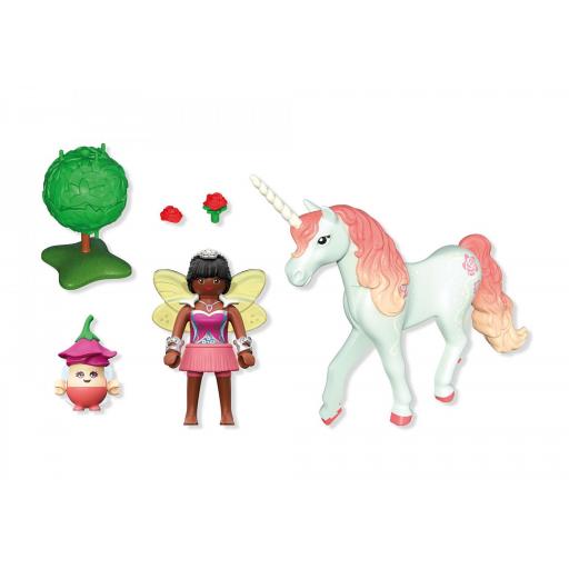 PLAYMOBIL 71841  COLECCIONABLE UNICORNIO SKY ROSE CON HADA [1]