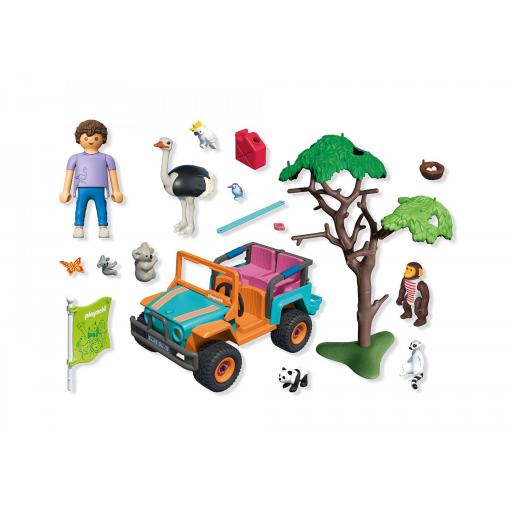 PLAYMOBIL 71854 ANIMALS AND FRIENDS : VEHICULO TODOTERRENO DE COLORES [3]