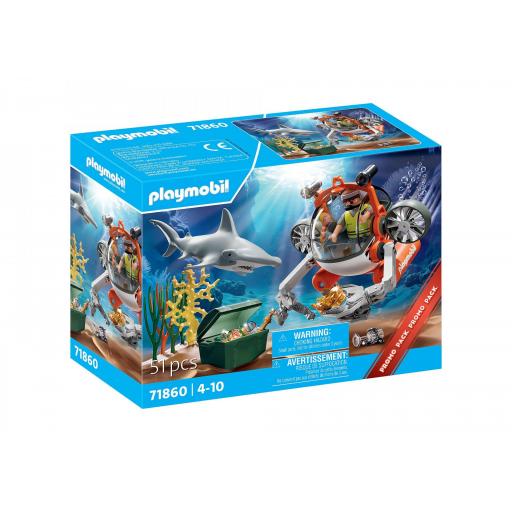 PLAYMOBIL 71860 BUSQUEDA DEL TESORO CON SUBMARINO