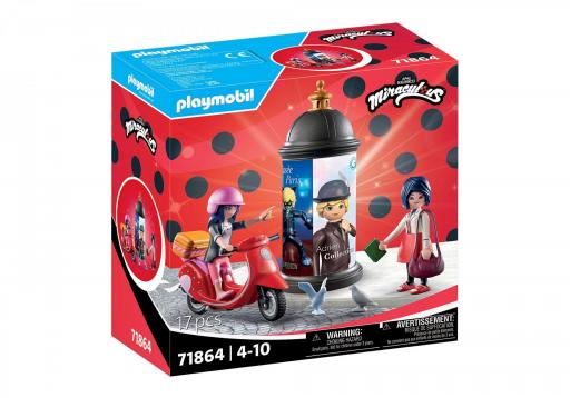 PLAYMOBIL 71864 MIRACULOUS :  PASEO EN SCOOTER POR PARIS