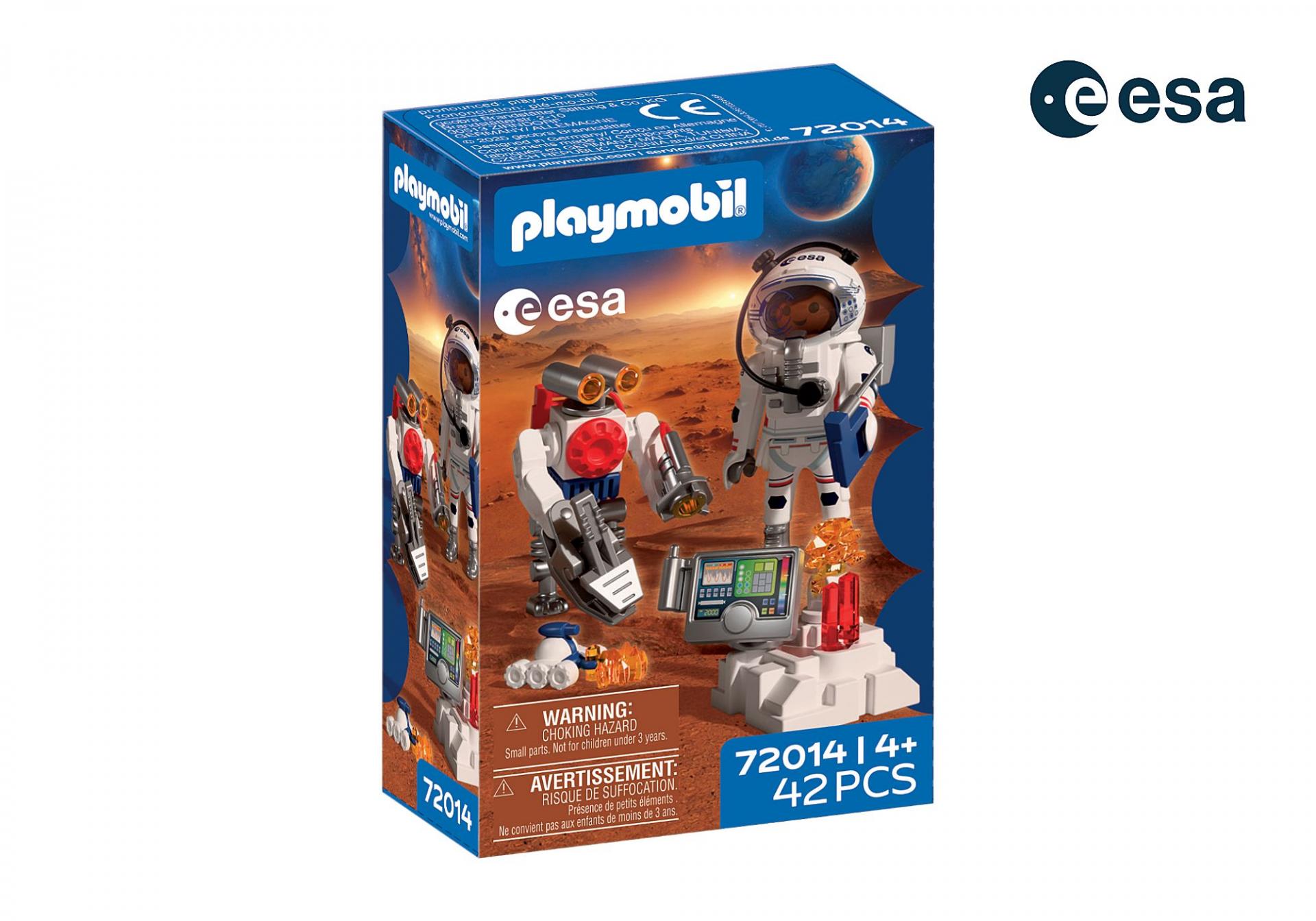 PLAYMOBIL 72014 MUJER ASTRONAUTA DE LA ESA CON ROBOT