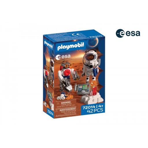 PLAYMOBIL 72014 MUJER ASTRONAUTA DE LA ESA CON ROBOT