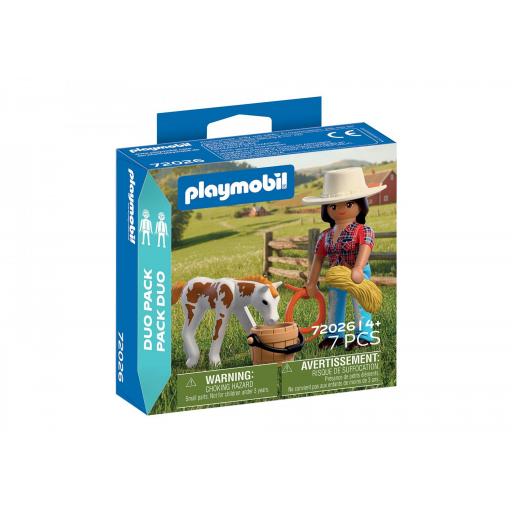 PLAYMOBIL 72026 DUO PACK JINETE CON CABALLO