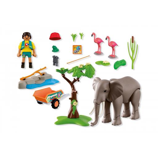 PLAYMOBIL 72068 ELEFANTE CON CUIDADOR [3]