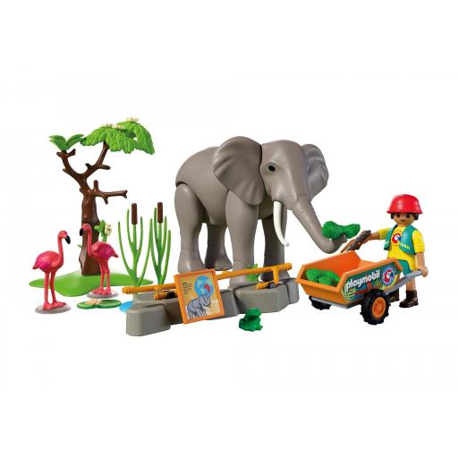 PLAYMOBIL 72068 ELEFANTE CON CUIDADOR [2]