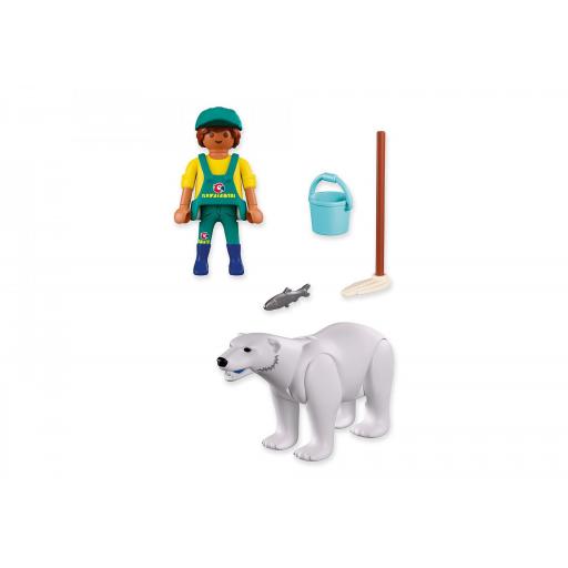PLAYMOBIL 72090 ZOO: OSO POLAR Y CUIDADOR [2]
