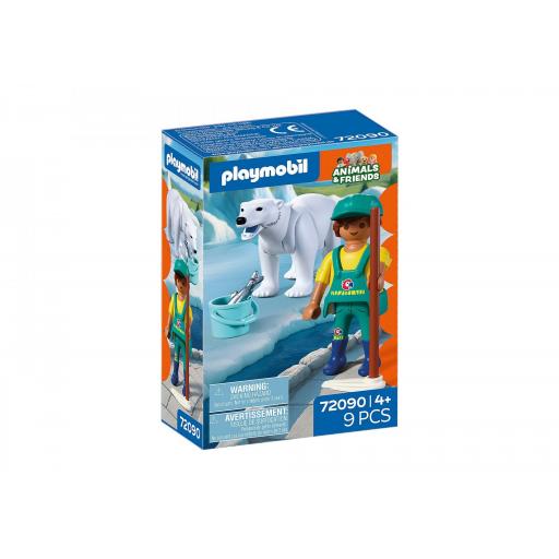 PLAYMOBIL 72090 ZOO: OSO POLAR Y CUIDADOR [0]