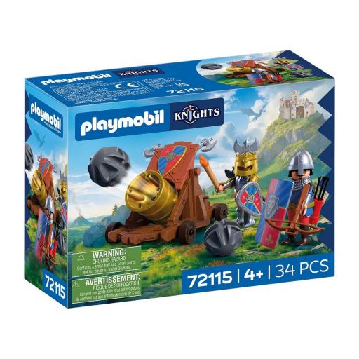 PLAYMOBIL 72115 CAÑON DE FUEGO DE LOS CABALLEROS DEL LEON