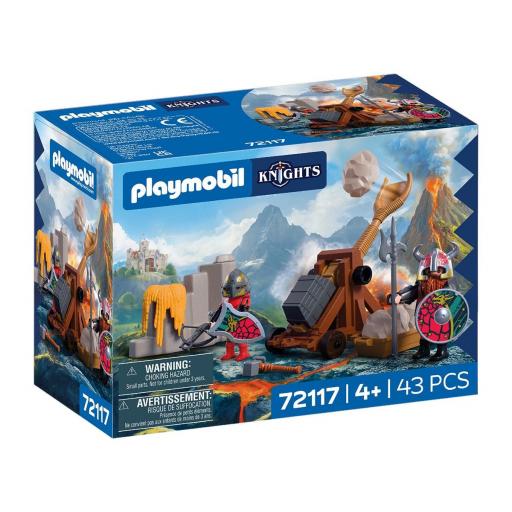 PLAYMOBIL 72117 CATAPULTA DE LOS CABALLEROS DEL DRAGON