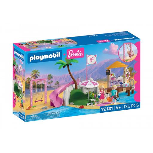 PLAYMOBIL 72121 BARBIE CAFE DE PLAYA (ULTIMA UNIDAD , DESCUENTO POR DAÑO EN CAJA)
