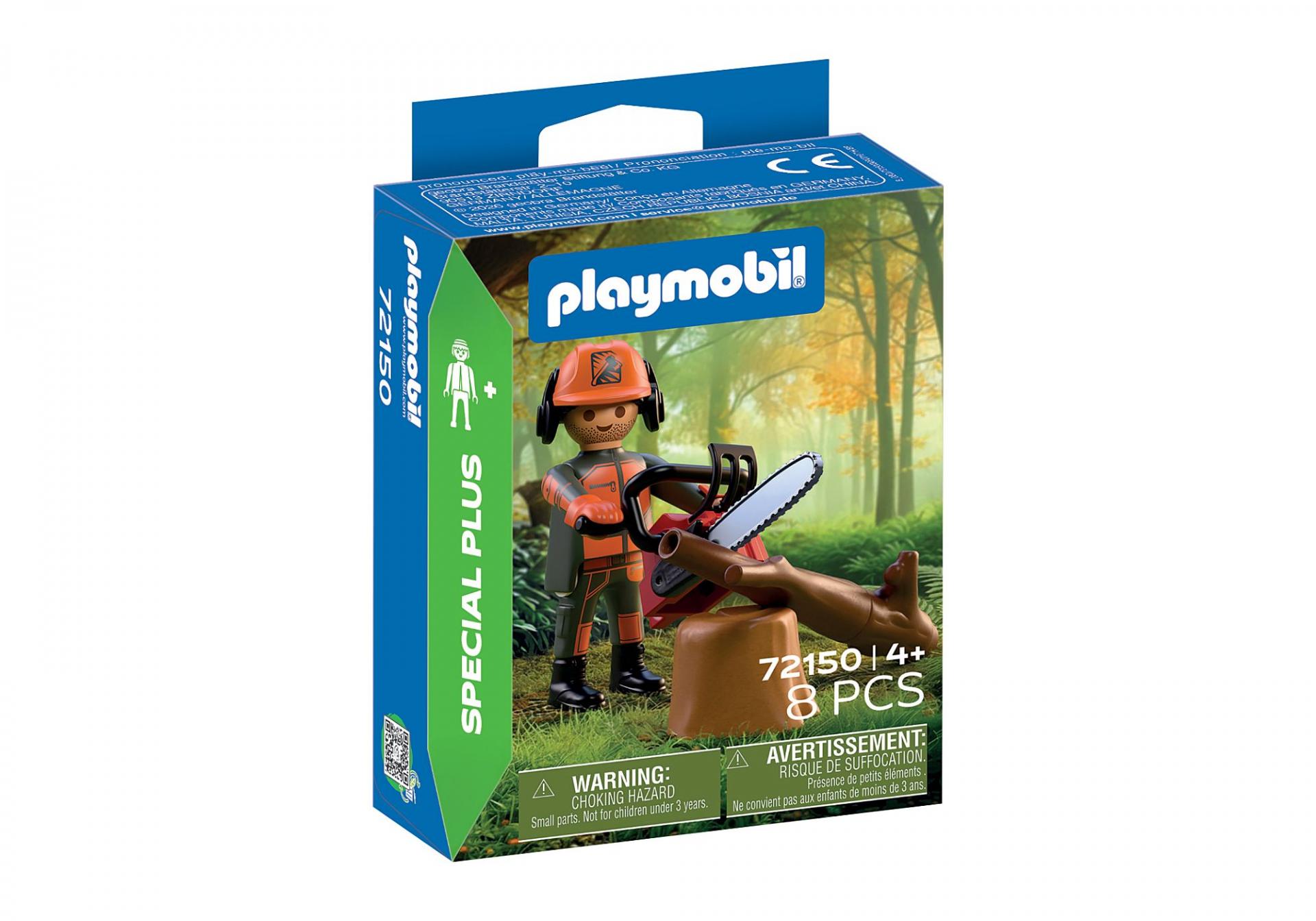 PLAYMOBIL 72150 SPECIAL TRABAJADOR FORESTAL CON MOTOSIERRA