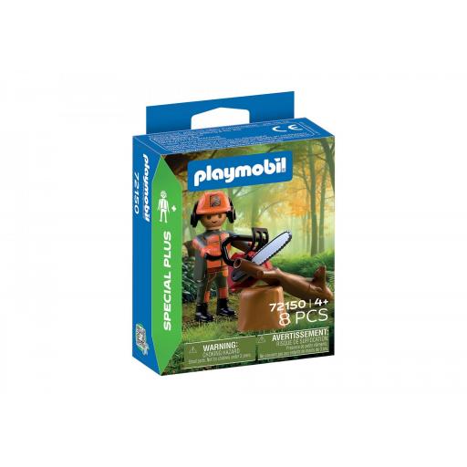 PLAYMOBIL 72150 SPECIAL TRABAJADOR FORESTAL CON MOTOSIERRA [0]