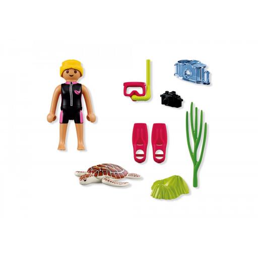 PLAYMOBIL 72151  SPECIAL BUCEADORA CON TORTUGA [3]