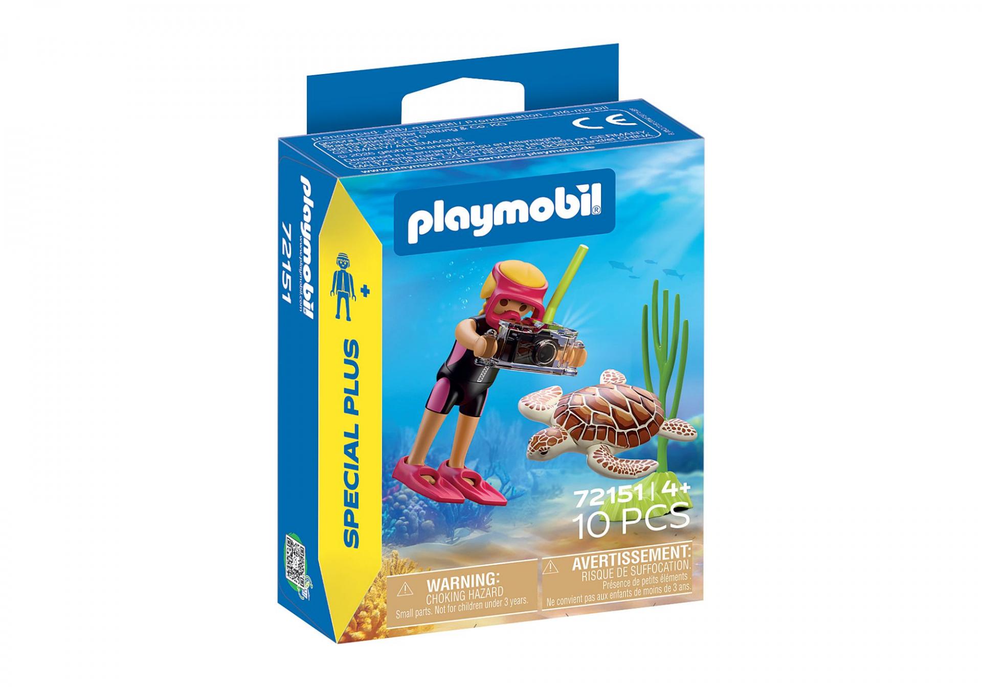PLAYMOBIL 72151 SPECIAL BUCEADORA CON TORTUGA