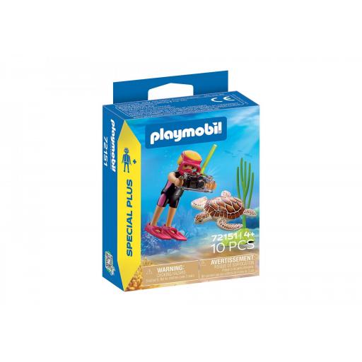 PLAYMOBIL 72151  SPECIAL BUCEADORA CON TORTUGA [0]