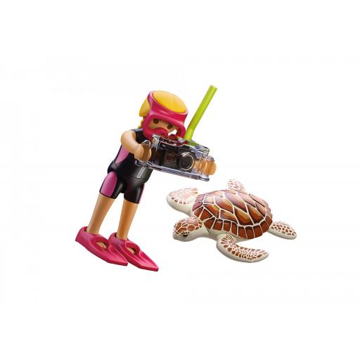 PLAYMOBIL 72151  SPECIAL BUCEADORA CON TORTUGA [1]