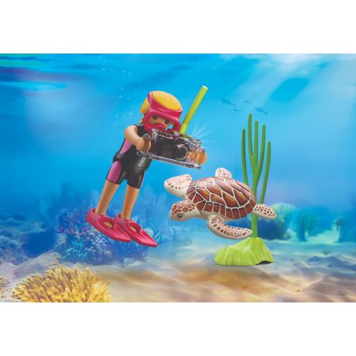 PLAYMOBIL 72151  SPECIAL BUCEADORA CON TORTUGA [2]