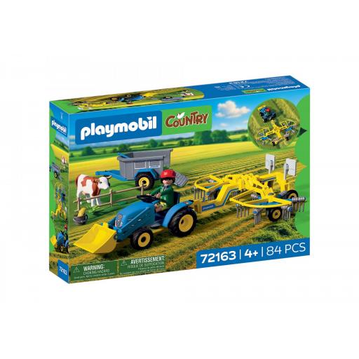 PLAYMOBIL 72163 TRACTOR PEQUEÑO CON HILERADORA DE HENO [0]