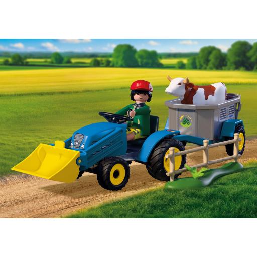 PLAYMOBIL 72163 TRACTOR PEQUEÑO CON HILERADORA DE HENO [4]