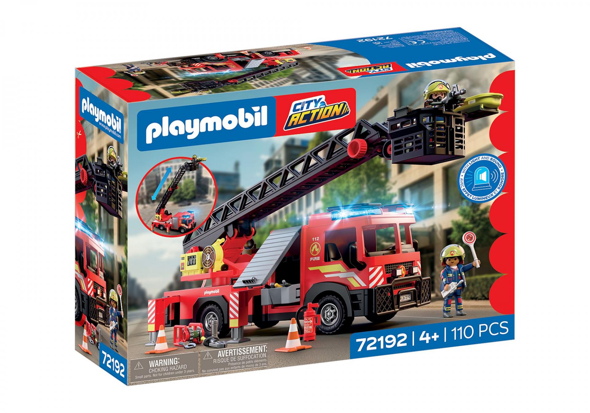 PLAYMOBIL 72192 CAMION DE BOMBEROS CON ESCALERA
