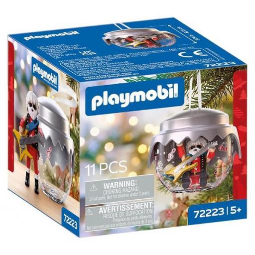 PLAYMOBIL 72223 BOLA NAVIDEÑA : ESTRELLA DEL ROCK [0]