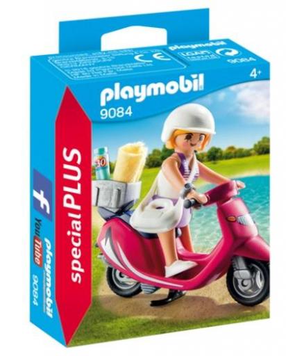 PLAYMOBIL 9083 SPECIAL MUJER CON SCOOTER (AÑO 2017)