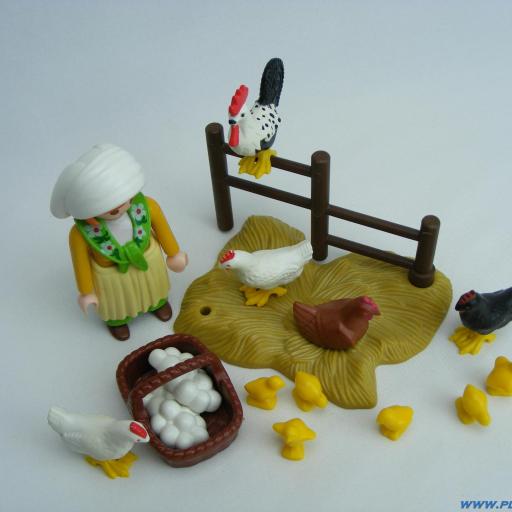 PLAYMOBIL 3076 GRANJERA CON GALLINAS (AÑO 1999 - 2005) [1]
