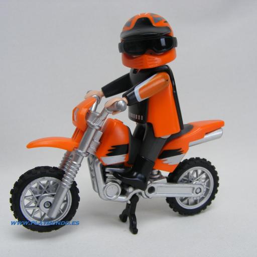 PLAYMOBIL 5115 MOTO MOTOCROSS  (AÑO 2011)