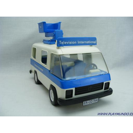 PLAYMOBIL 3468 FURGONETA CON EQUIPO TELEVISION INTERNATIONAL (AÑO 1985 - 1989) [2]