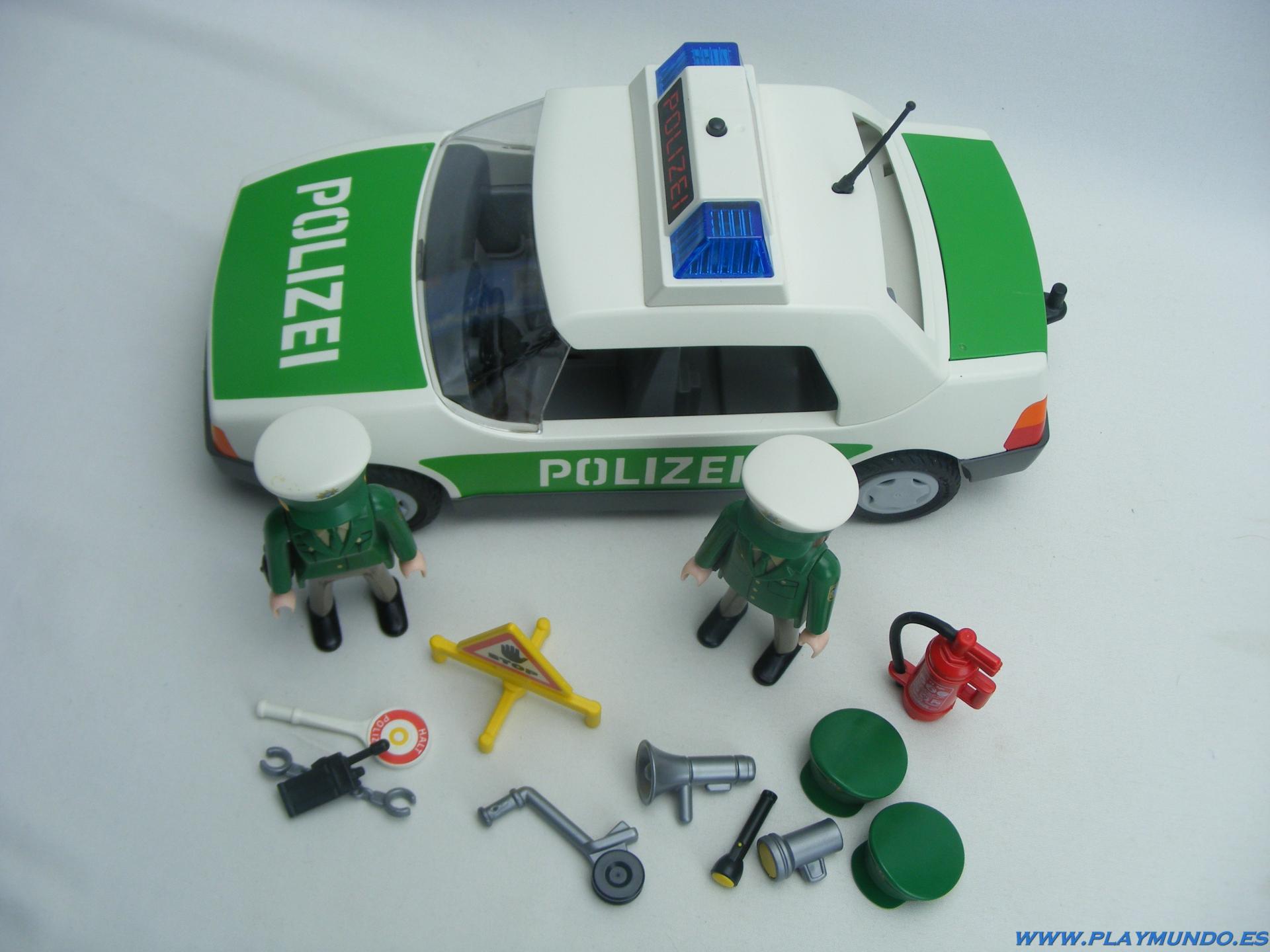 PLAYMOBIL 3903 POLICIA CON COCHE VERSION ALEMANA A O 1997 3003 17 49