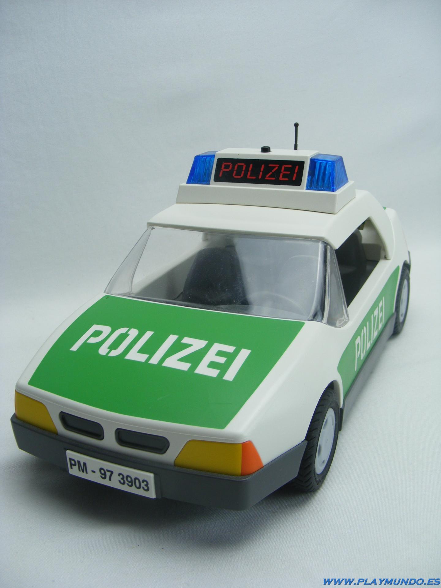 PLAYMOBIL 3903 POLICIA CON COCHE VERSION ALEMANA A O 1997 3003 17 49