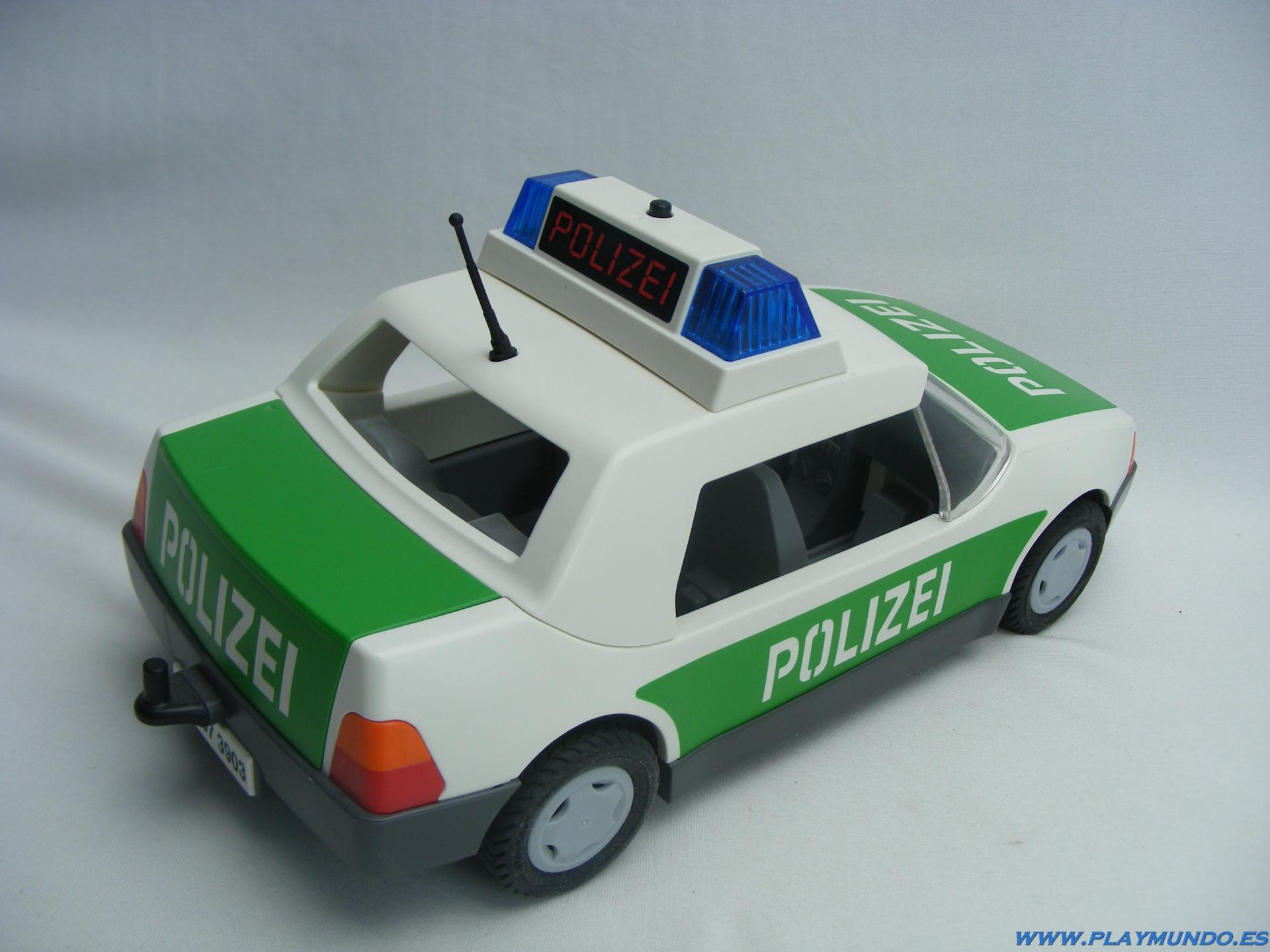 PLAYMOBIL 3903 POLICIA CON COCHE VERSION ALEMANA A O 1997 3003 17 49
