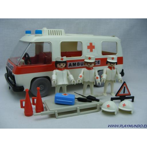 PLAYMOBIL 3254 AMBULANCIA (AÑO 1980 - 1985) [0]