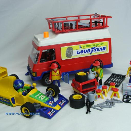 PLAYMOBIL  3091 EQUIPO DE CARRERAS DE FORMULA 1 (AÑO 1999) [0]