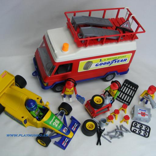 PLAYMOBIL  3091 EQUIPO DE CARRERAS DE FORMULA 1 (AÑO 1999) [1]