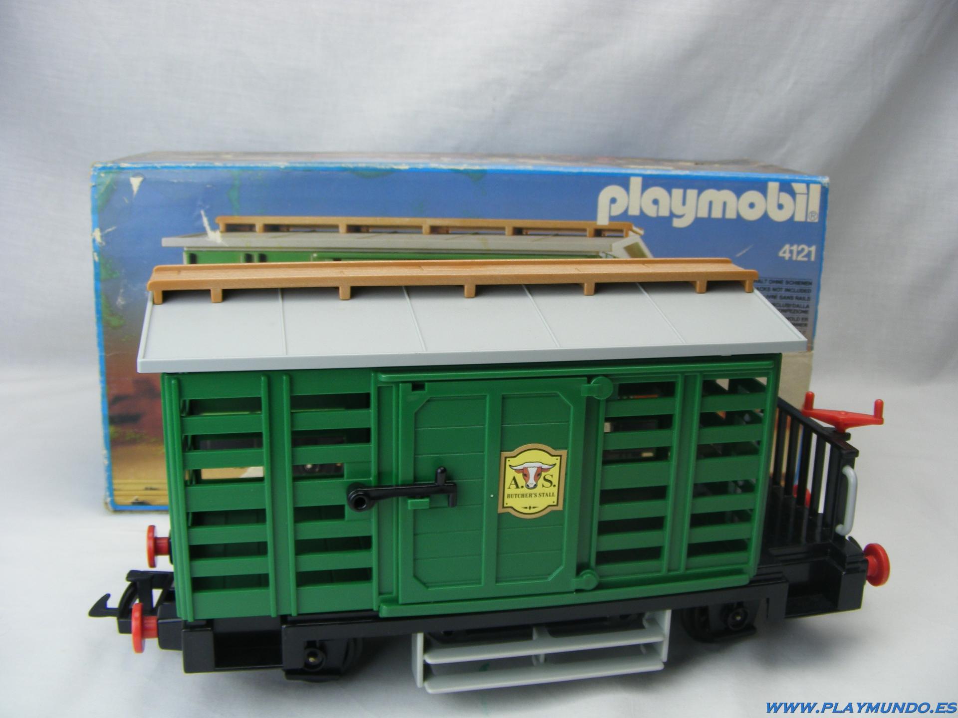 Playmobil Eisenbahn Waggon Viehwaggon 4101 für RC Train 