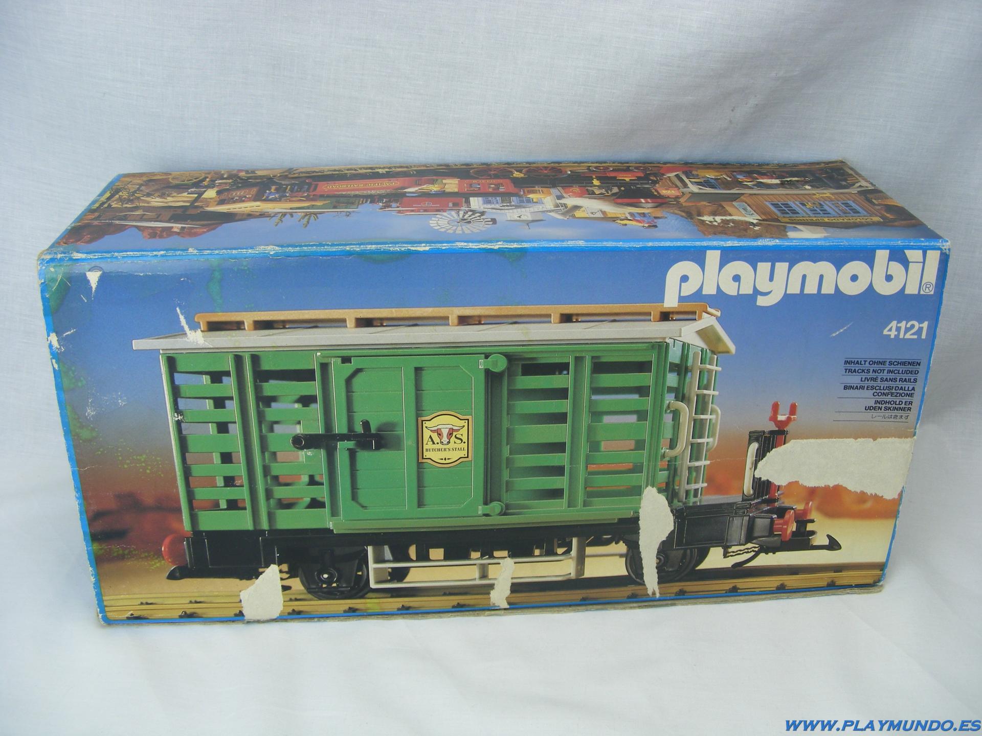 Playmobil Eisenbahn Waggon Viehwaggon 4101 für RC Train 