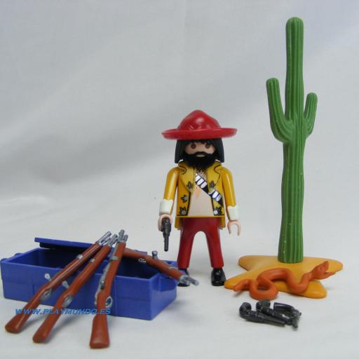 PLAYMOBIL 3035 CONTRABANDISTA DE ARMAS MEXICANO OESTE WESTERN (AÑO 1999 - 2000) [0]