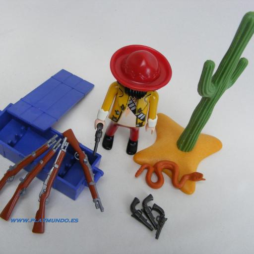 PLAYMOBIL 3035 CONTRABANDISTA DE ARMAS MEXICANO OESTE WESTERN (AÑO 1999 - 2000) [1]