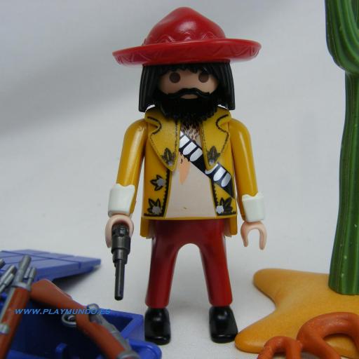 PLAYMOBIL 3035 CONTRABANDISTA DE ARMAS MEXICANO OESTE WESTERN (AÑO 1999 - 2000) [2]
